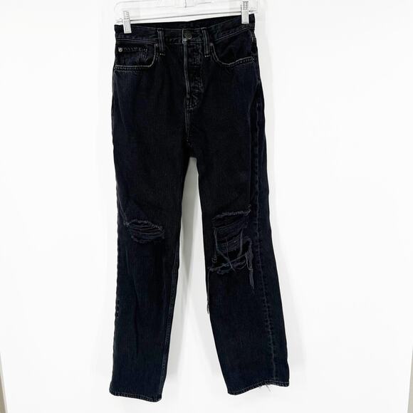 Etica Black Tyler Vintage Straight Jeans Button Fly - Picture 2 of 10